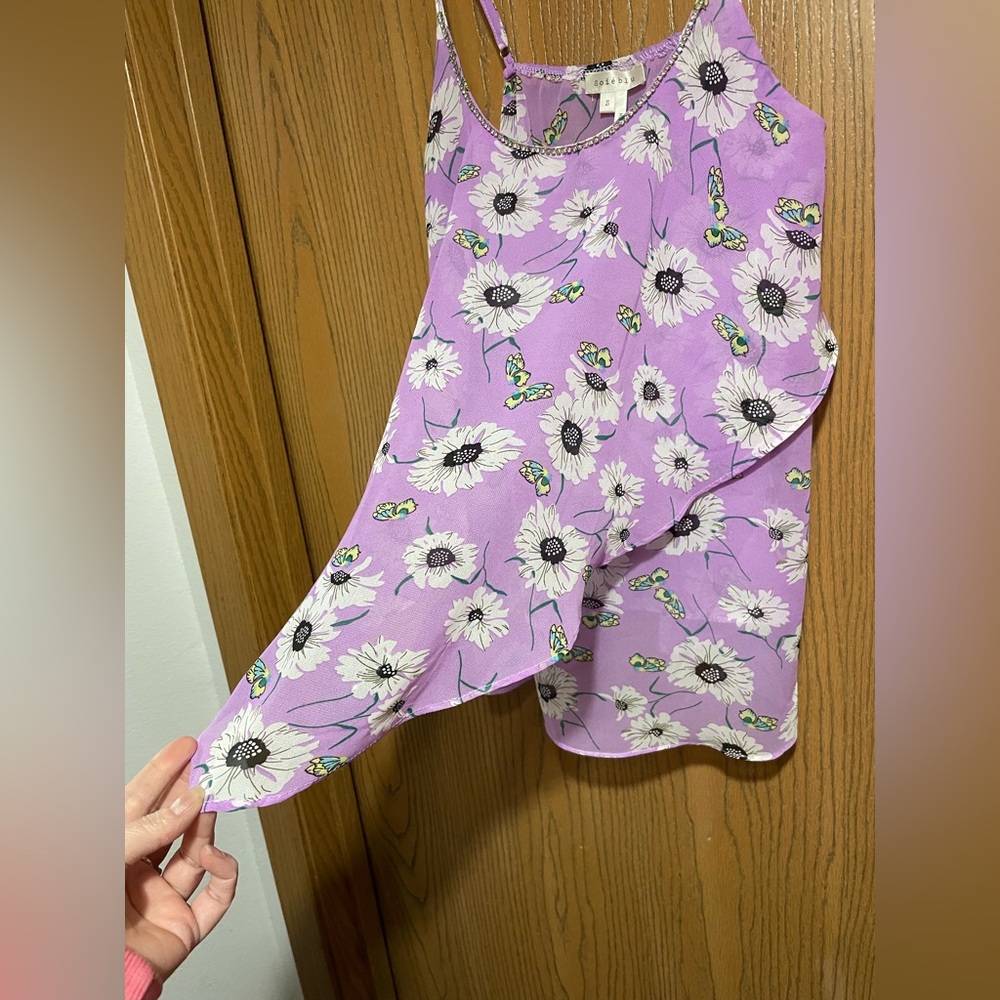 Soieblu Lavender Floral Camisole - Picture 3 of 6